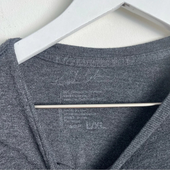 Kurt Cobain Nirvana gray cropped t-shirt size L/XL - Picture 2 of 3